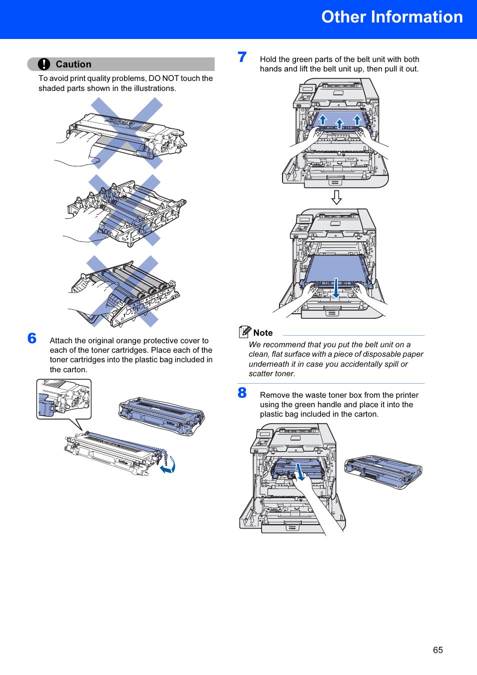 Other information, Caution | Brother HL-4070CDW User Manual | Page 67 / 71