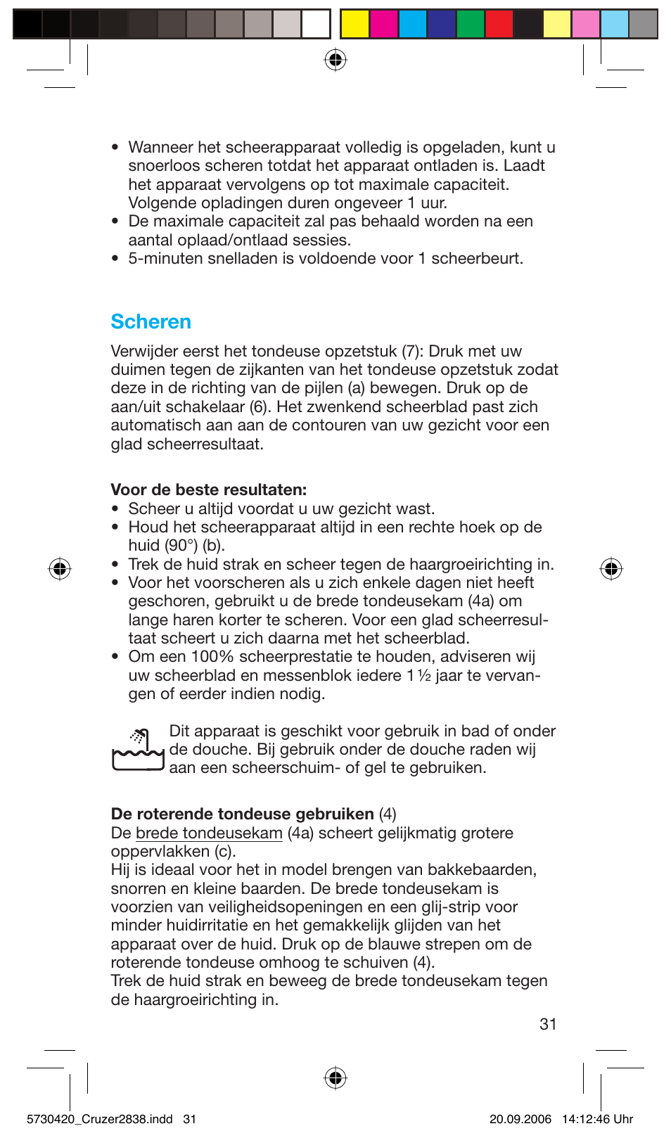 Scheren | Braun 2838 Cruzer4, body&face User Manual | Page 31 / 65