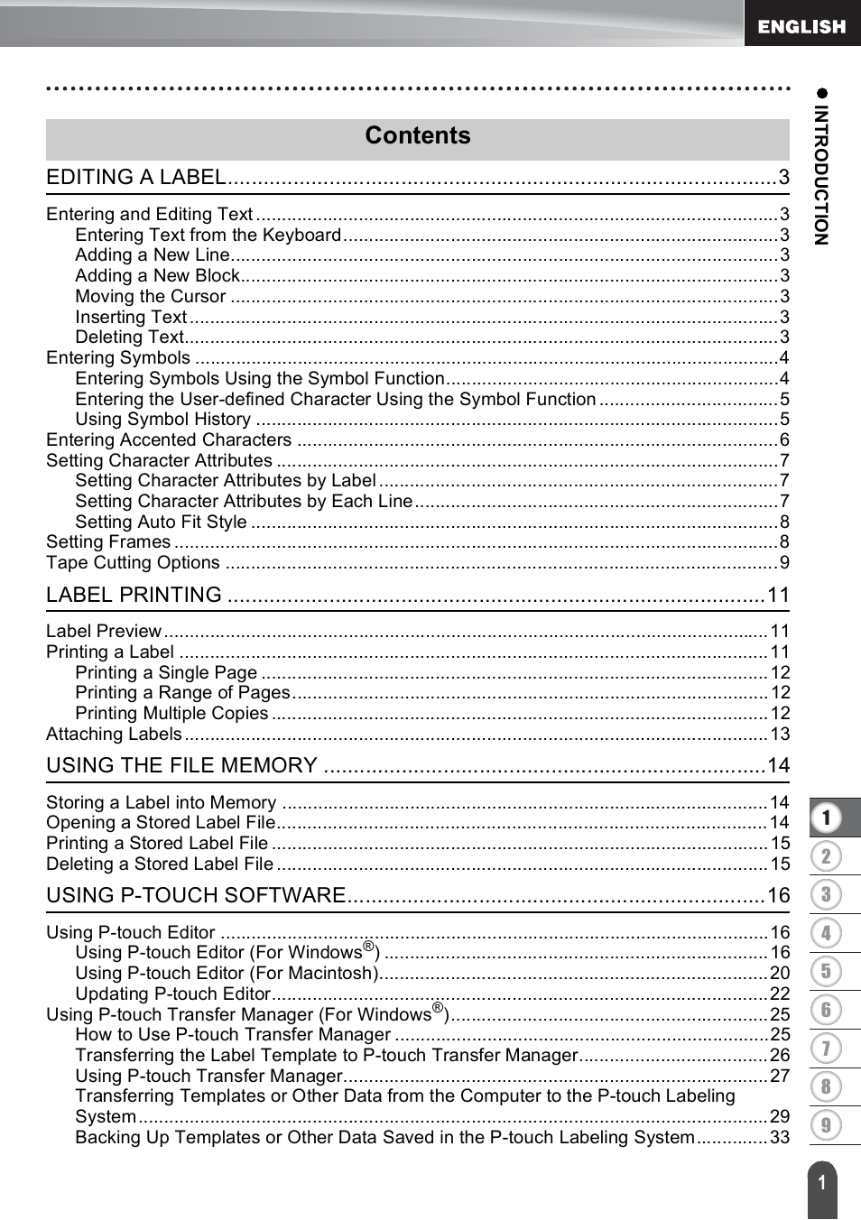 Brother PT-E550W User Manual | Page 2 / 66