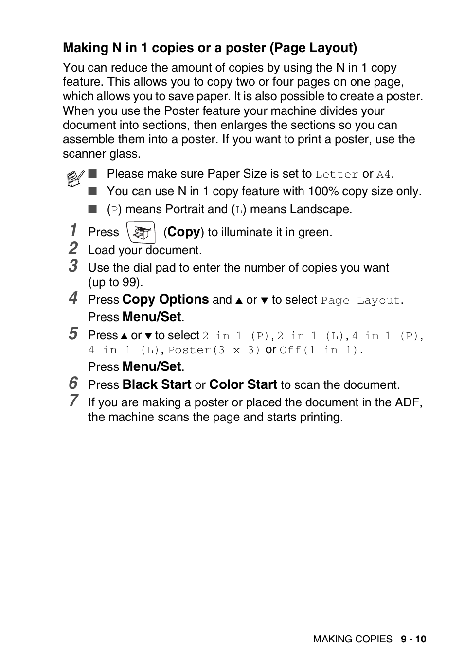 Brother FAX-2440C User Manual | Page 118 / 230