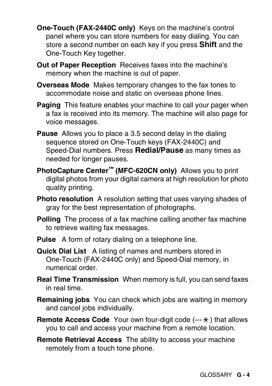 Brother FAX-2440C User Manual | Page 206 / 230