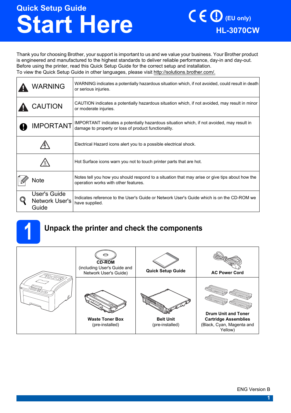 Brother HL 3070CW User Manual | 50 pages