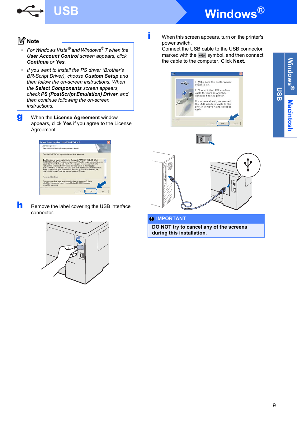 Windows | Brother HL 3070CW User Manual | Page 9 / 50