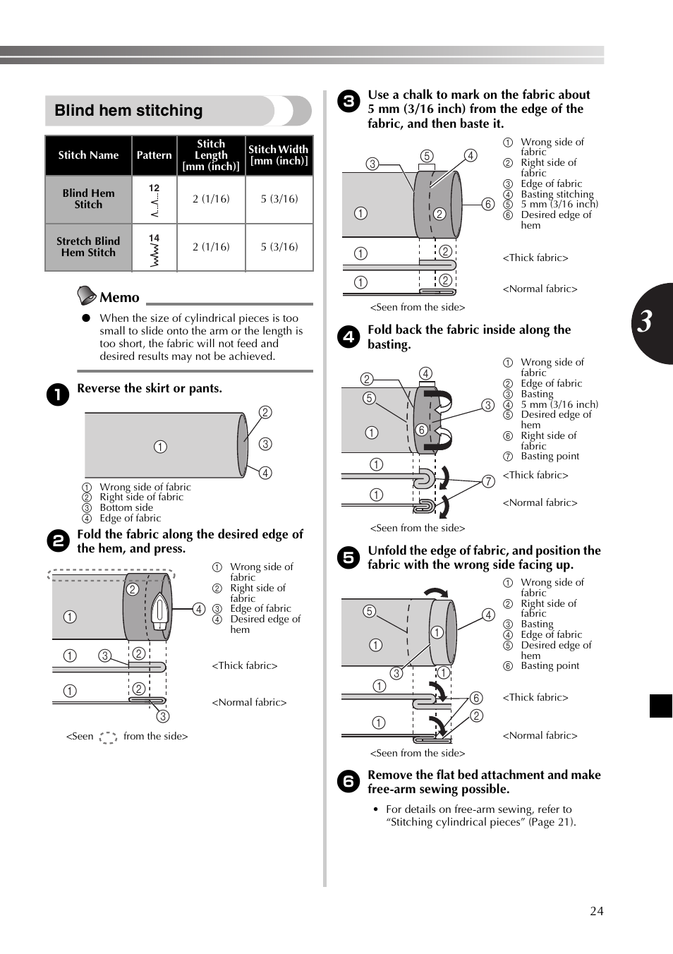 Blind hem stitching | Brother JX2517 User Manual | Page 25 / 80