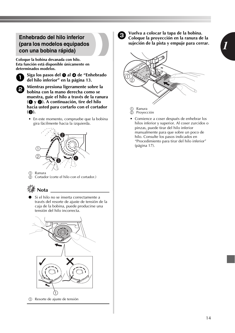 Nota | Brother JX2517 User Manual | Page 55 / 80