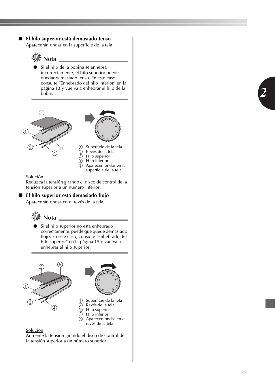 Nota | Brother JX2517 User Manual | Page 63 / 80