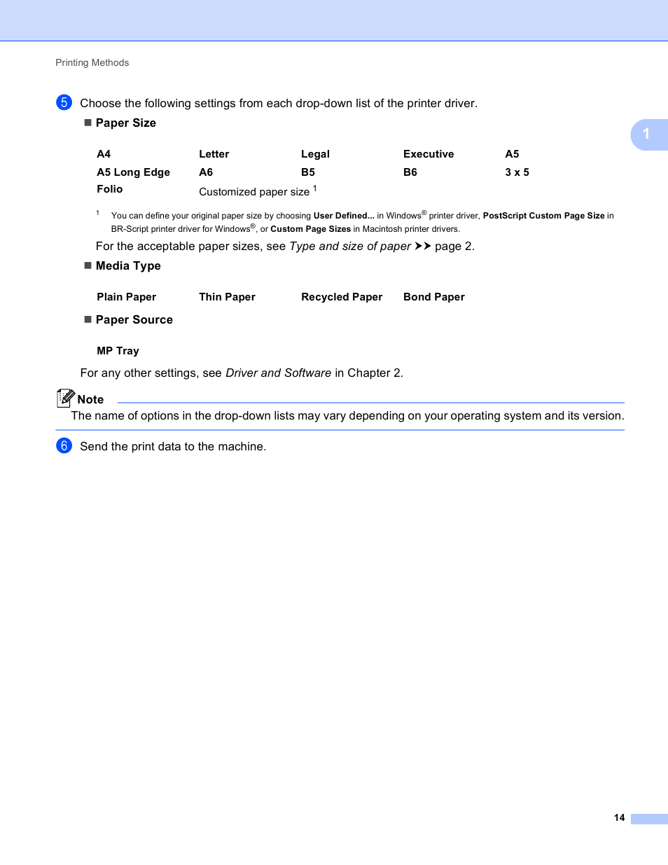 Brother HL-5440D User Manual | Page 20 / 168