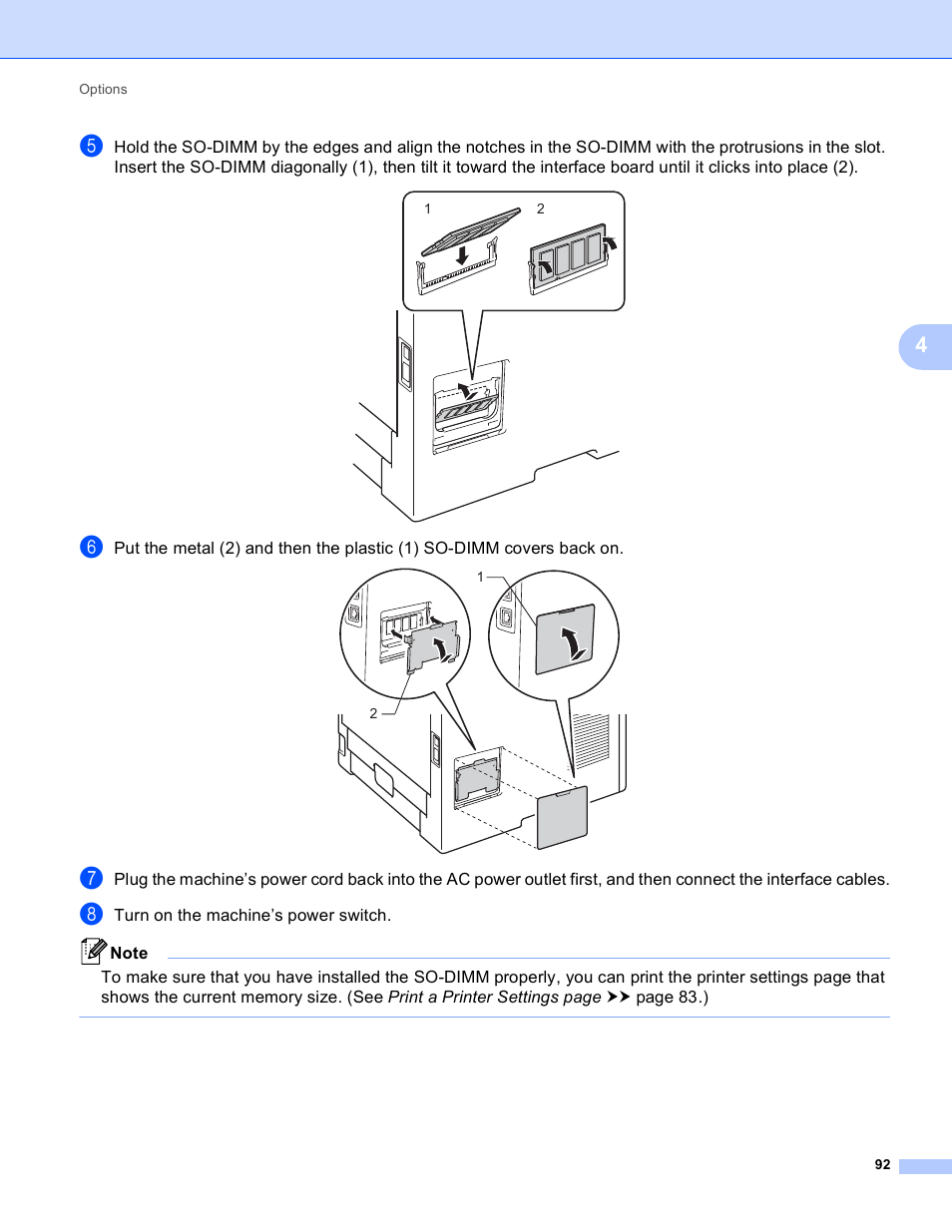 Brother HL-5440D User Manual | Page 98 / 168