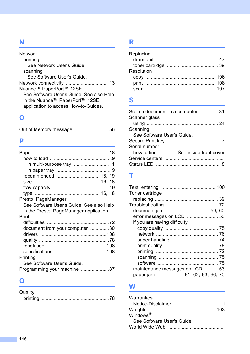 Brother DCP-8110DN User Manual | Page 126 / 127