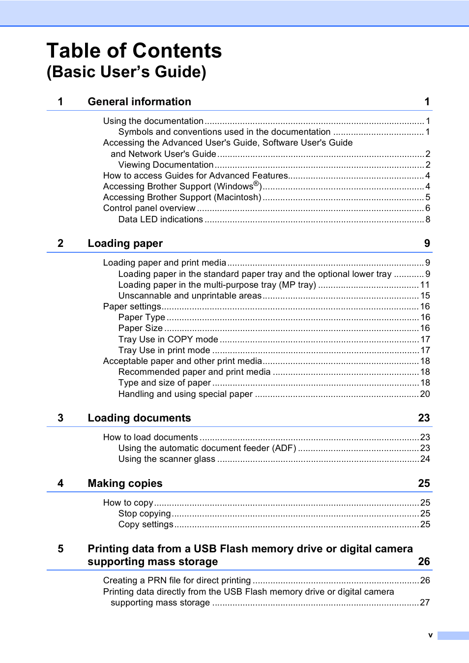 Brother DCP-8110DN User Manual | Page 7 / 127