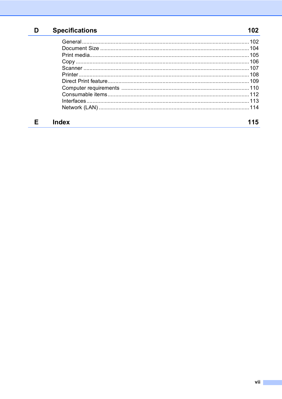 Brother DCP-8110DN User Manual | Page 9 / 127