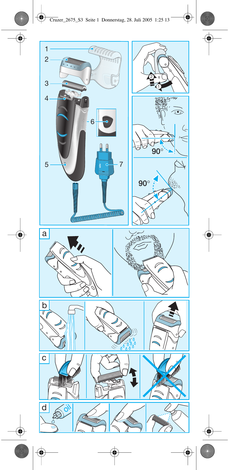 Ac d | Braun 2675 Cruzer User Manual | Page 3 / 47