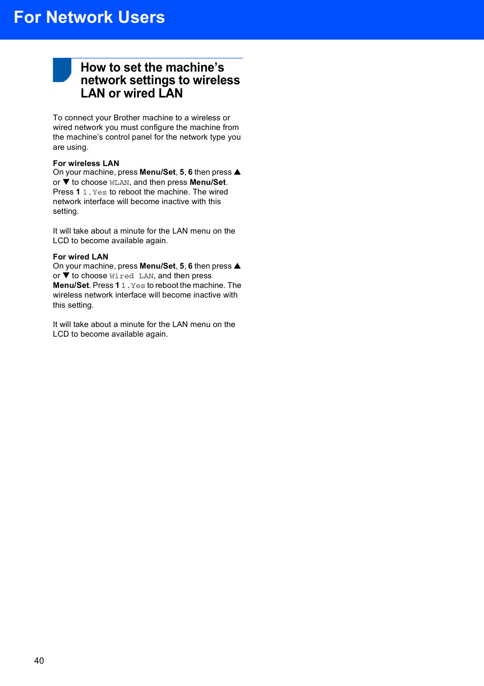 For network users | Brother MFC-640CW User Manual | Page 42 / 45