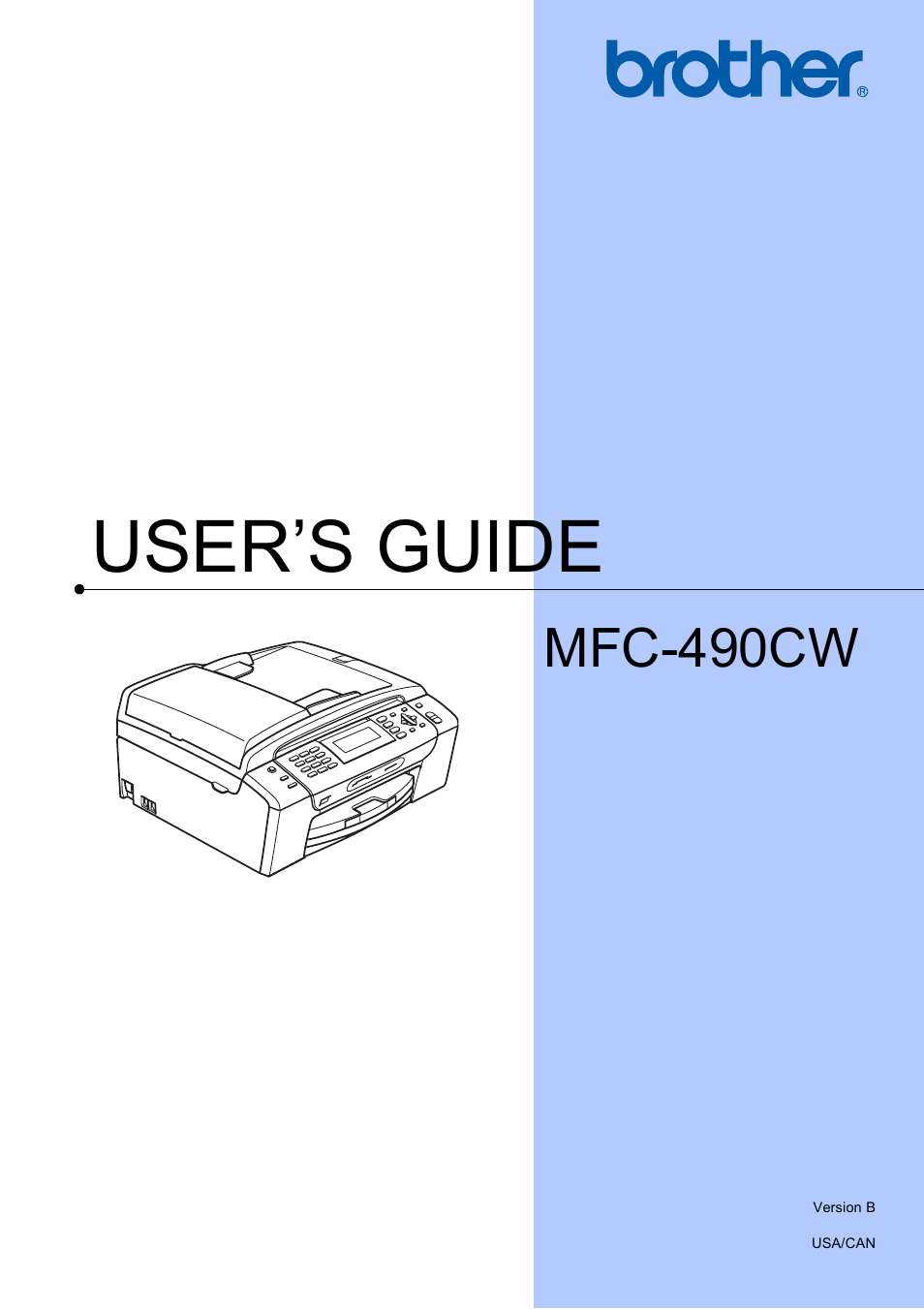 Brother MFC-490CW User Manual | 216 pages