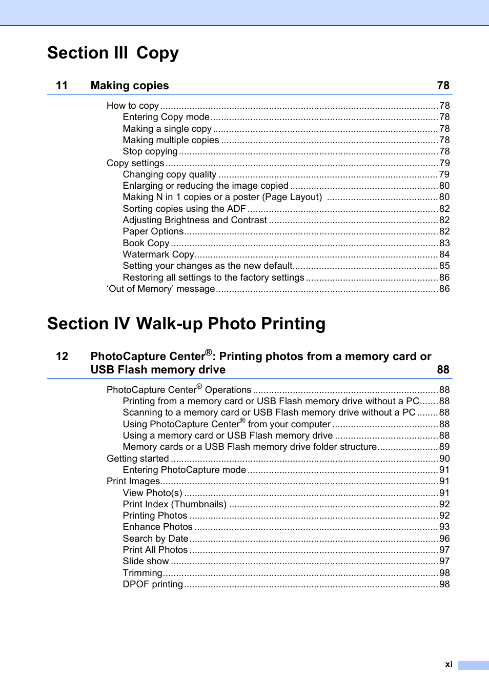 Brother MFC-490CW User Manual | Page 13 / 216