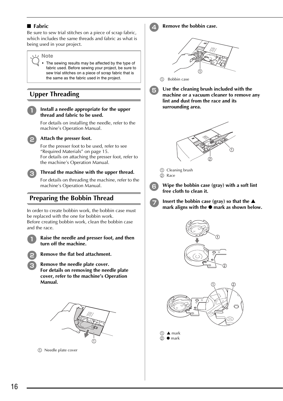 Upper threading, Preparing the bobbin thread | Brother Innov-is 5000 User Manual | Page 18 / 76