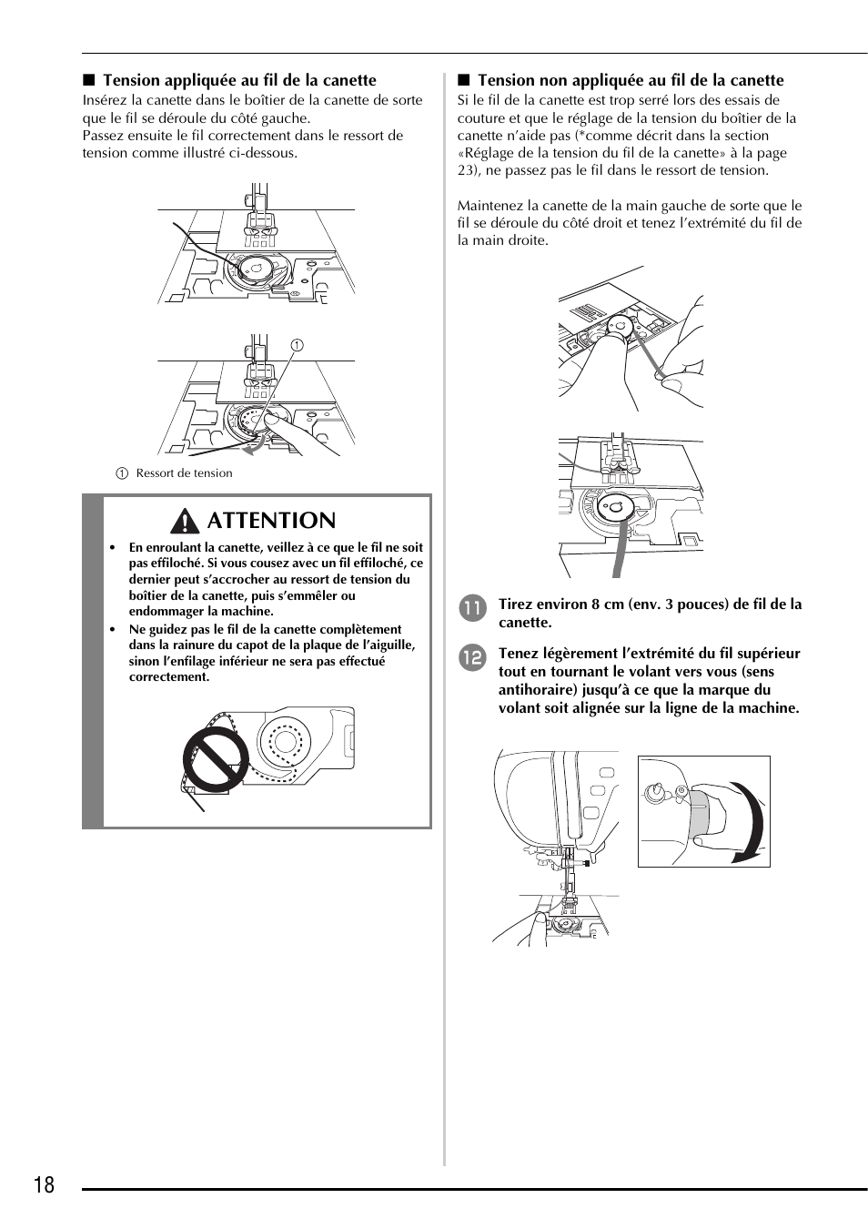 Attention | Brother Innov-is 5000 User Manual | Page 44 / 76