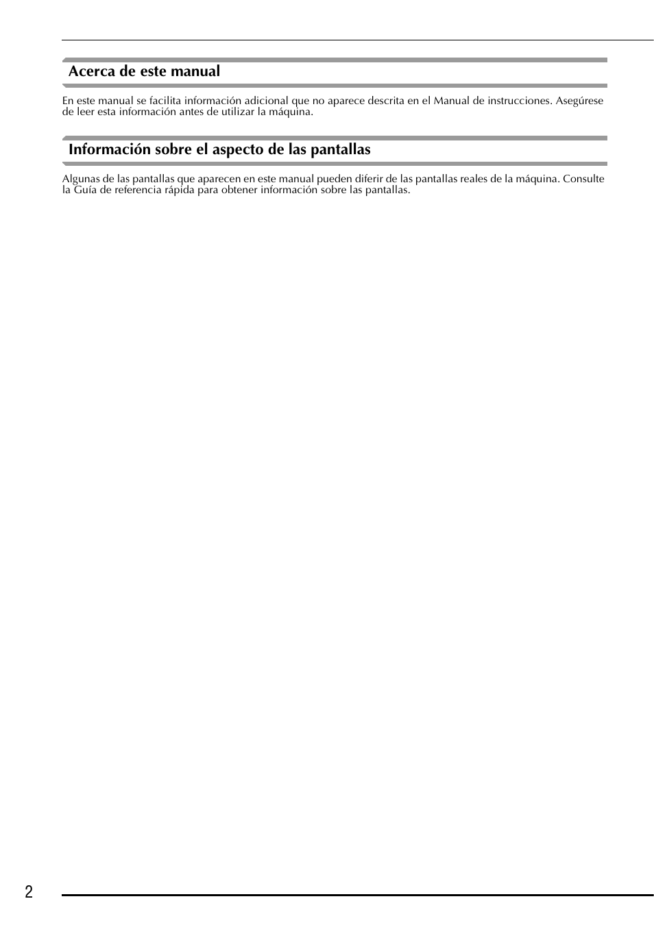 Acerca de este manual, Información sobre el aspecto de las pantallas | Brother Innov-is 5000 User Manual | Page 52 / 76