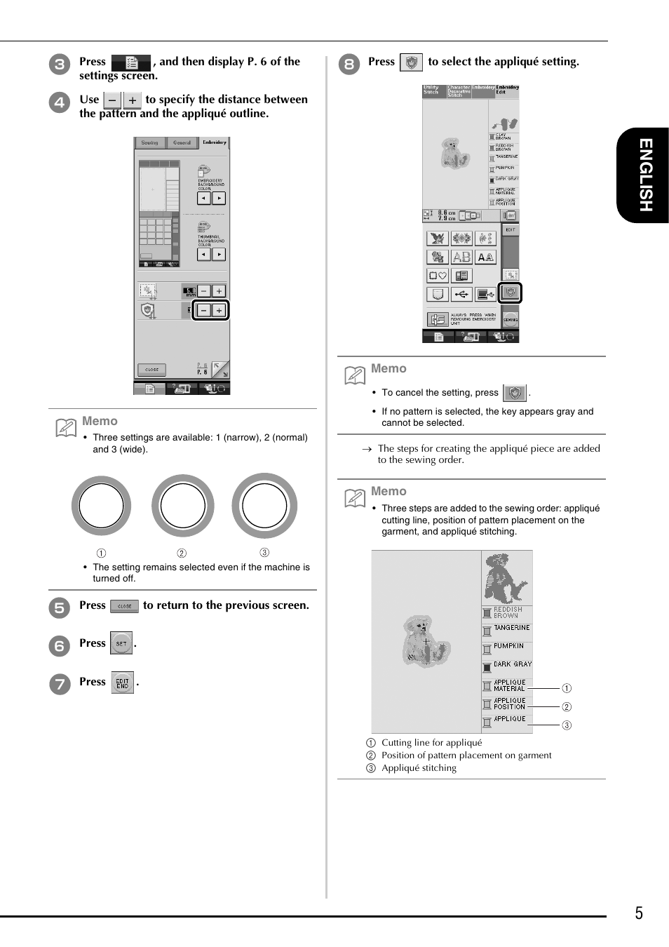 5en glish | Brother Innov-is 5000 User Manual | Page 7 / 76