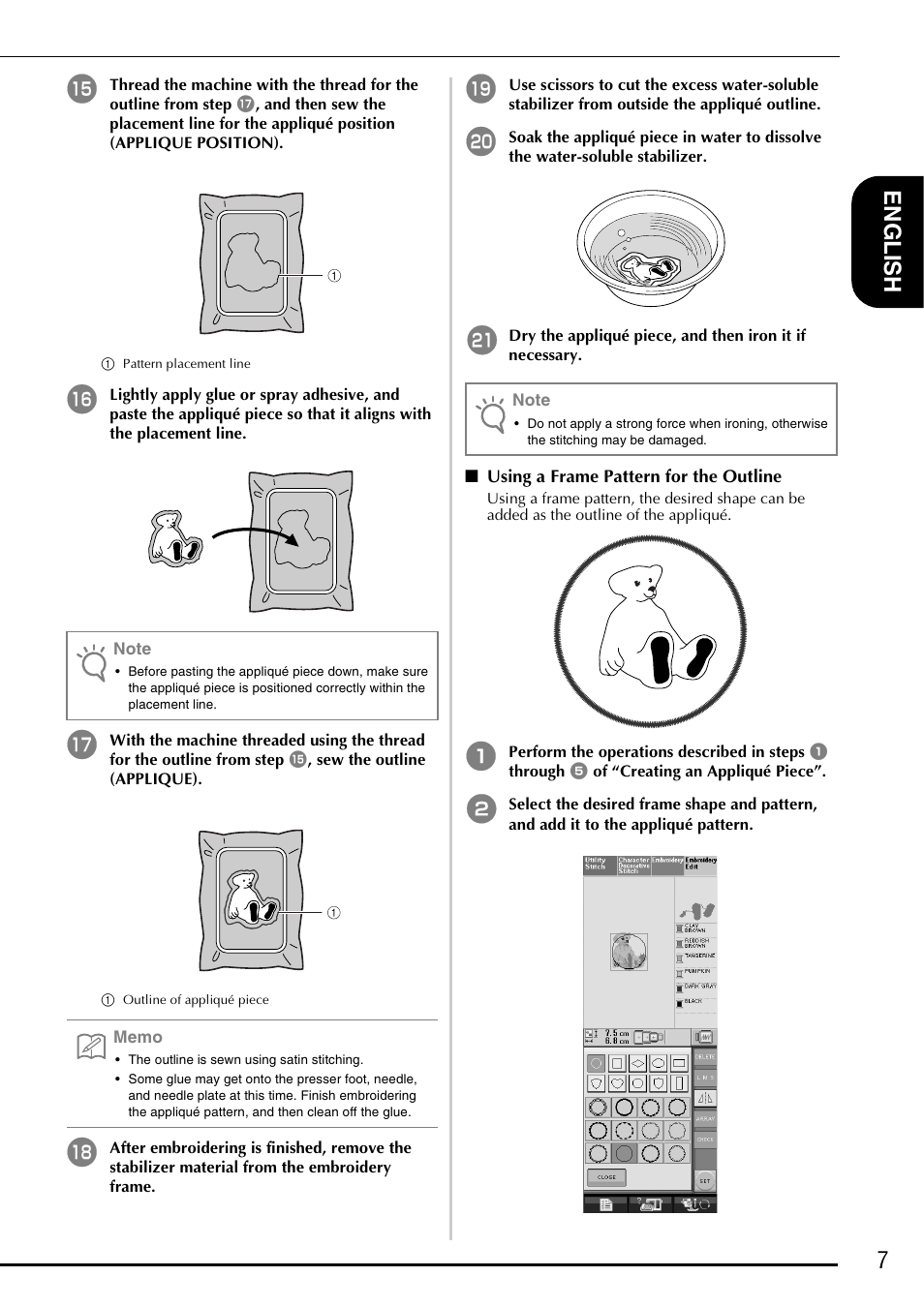 7en glish | Brother Innov-is 5000 User Manual | Page 9 / 76