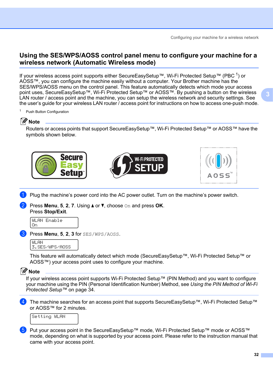 Automatic wireless mode) | Brother MFC 7840W User Manual | Page 41 / 151