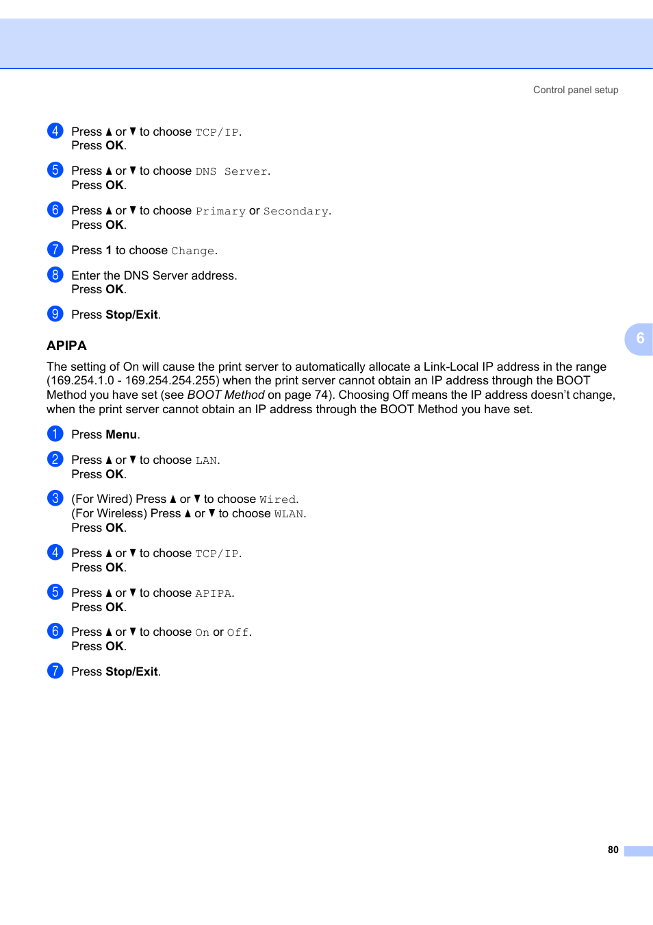 Apipa | Brother MFC 7840W User Manual | Page 89 / 151