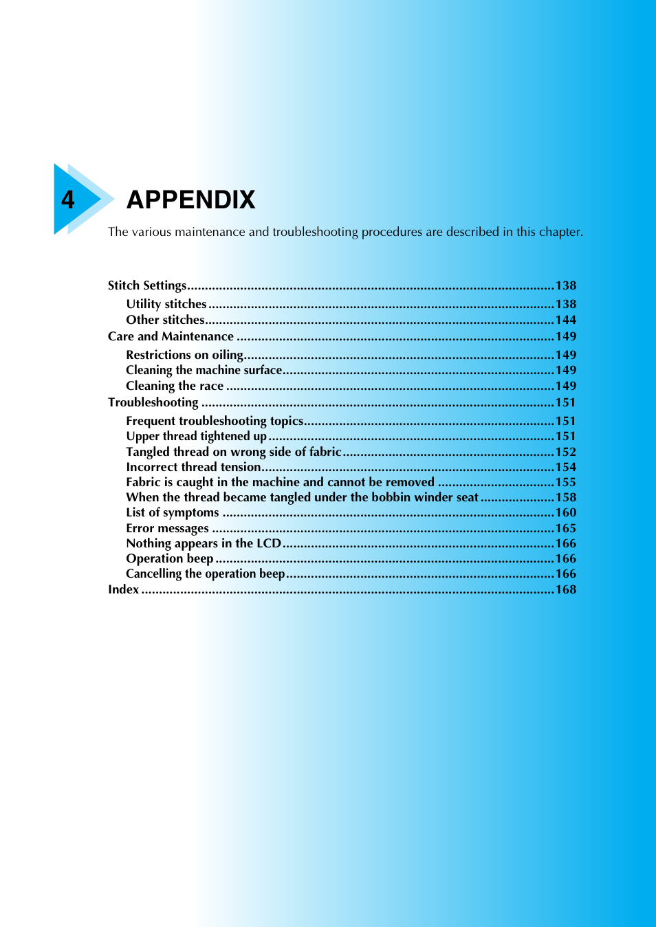4appendix | Brother PC660LA User Manual | Page 139 / 176