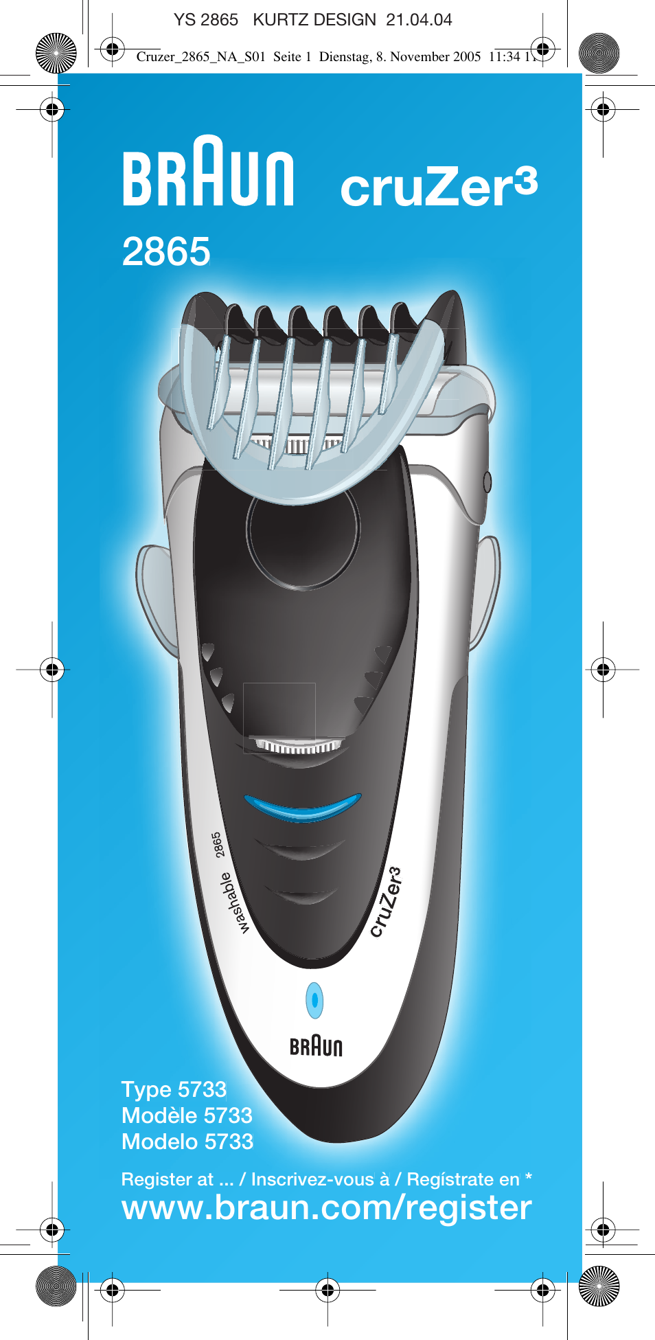 Braun 2865 Cruzer3 User Manual | 23 pages