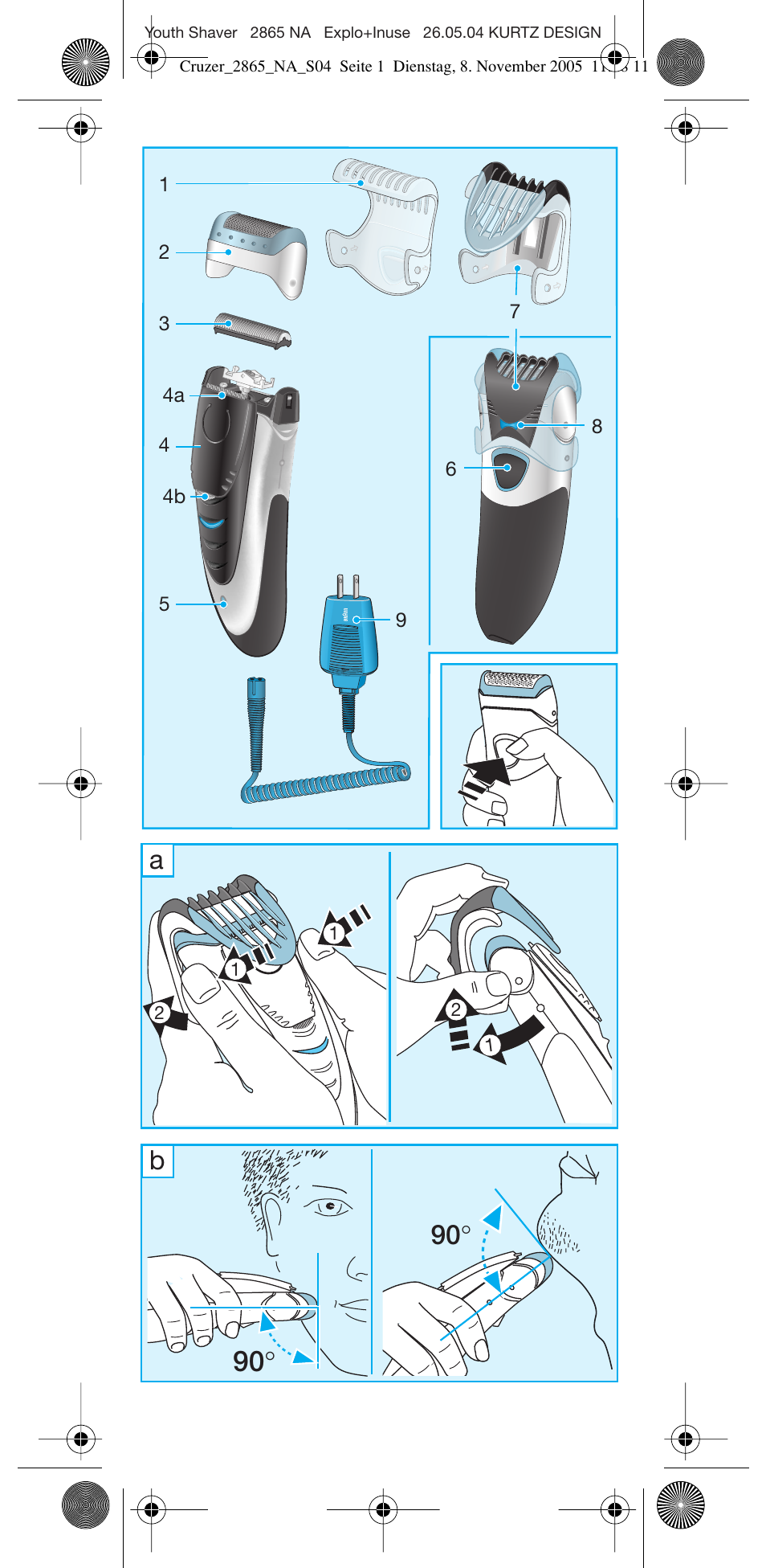 Braun 2865 Cruzer3 User Manual | Page 3 / 23