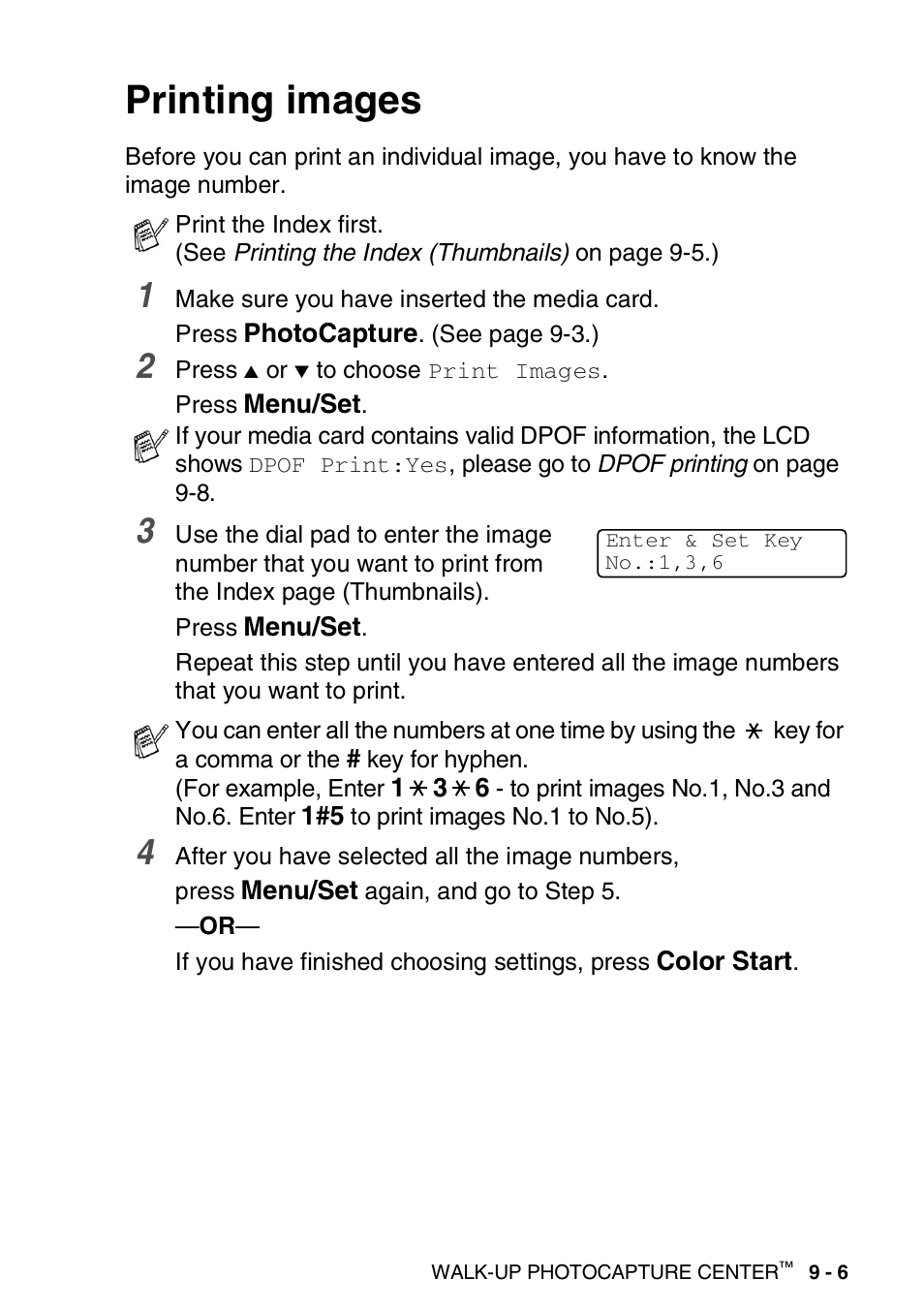 Printing images, Printing images -6, See printing images | Brother MFC-420CN User Manual | Page 103 / 200