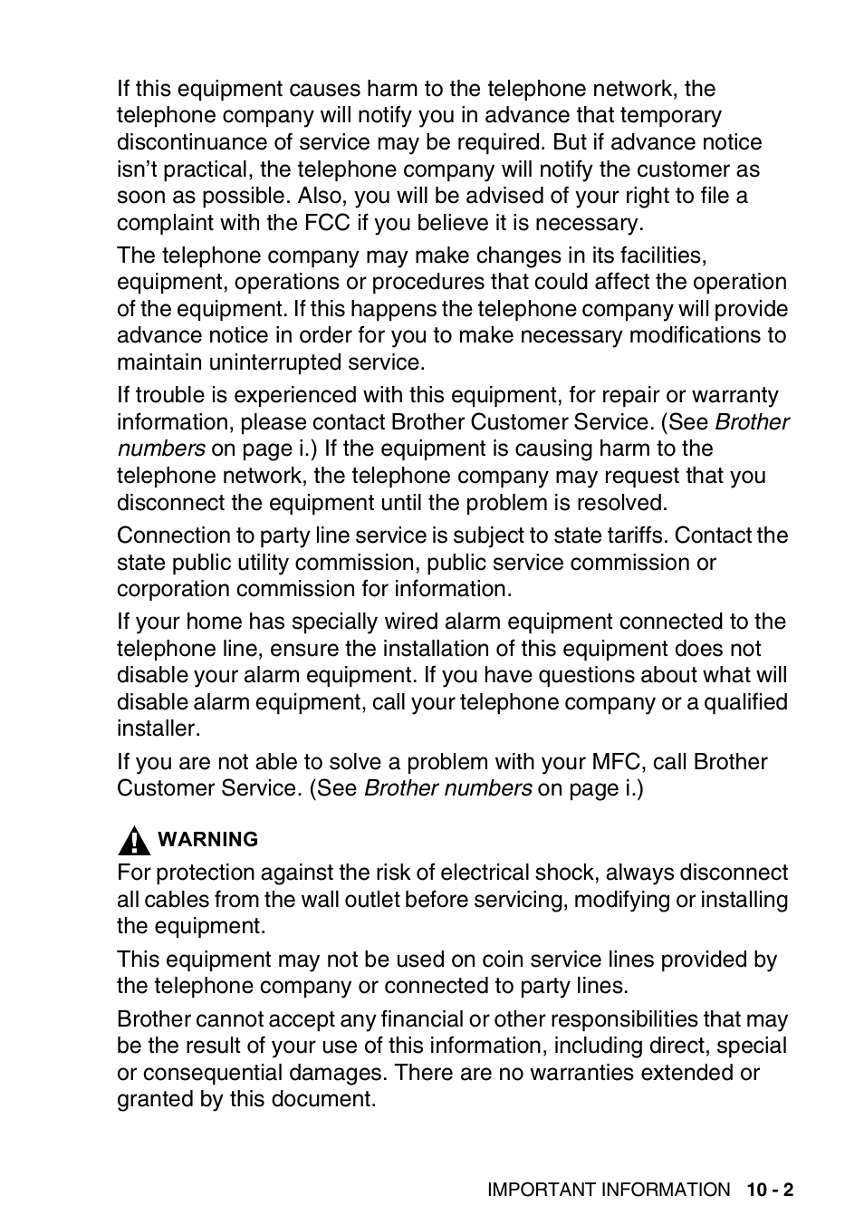 Brother MFC-420CN User Manual | Page 113 / 200