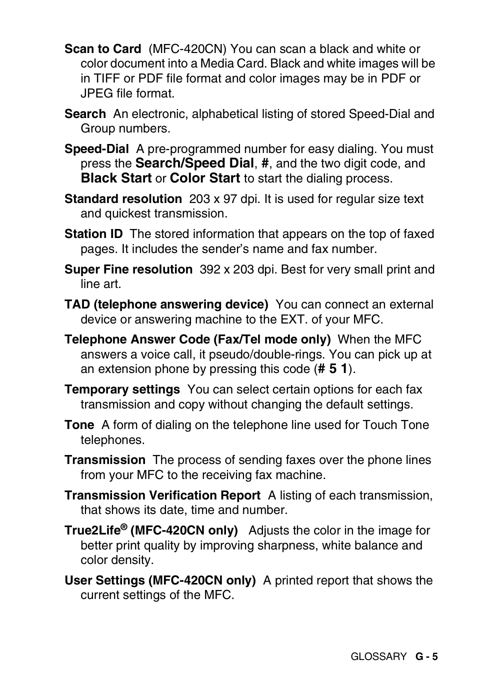Brother MFC-420CN User Manual | Page 179 / 200