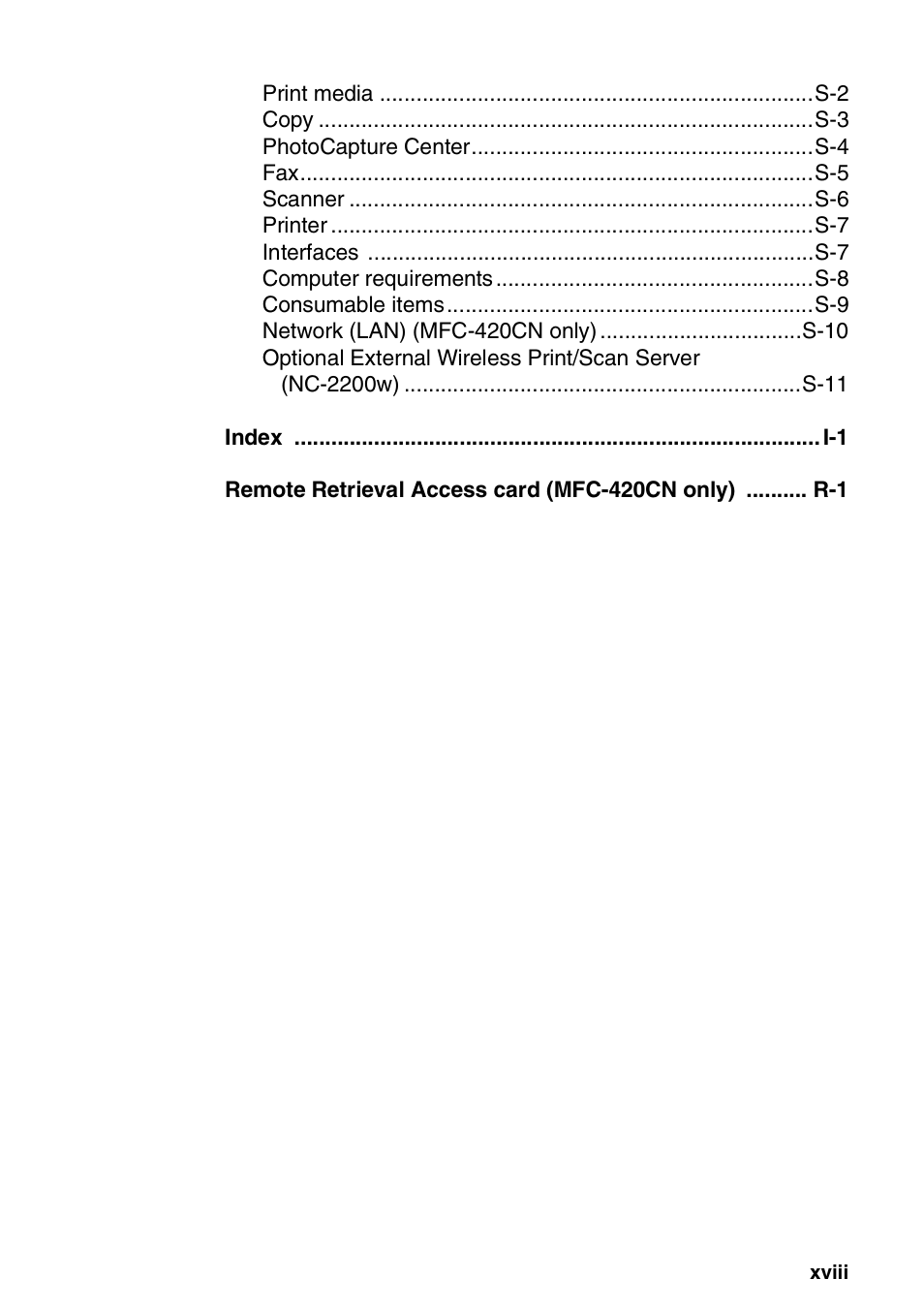 Brother MFC-420CN User Manual | Page 20 / 200