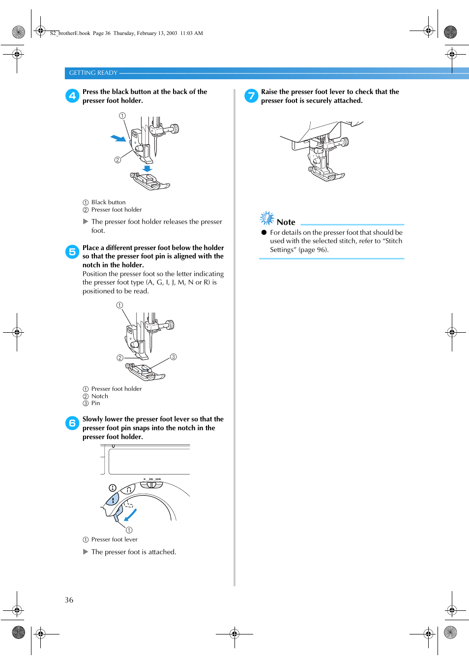 Brother CS 80 User Manual | Page 42 / 115