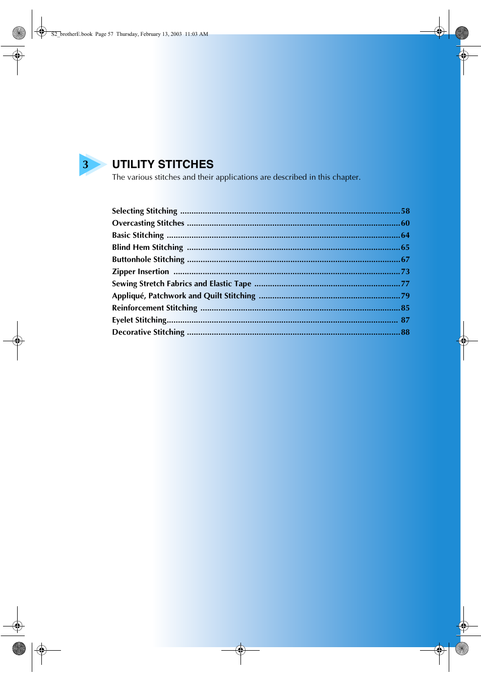 3utility stitches | Brother CS 80 User Manual | Page 63 / 115