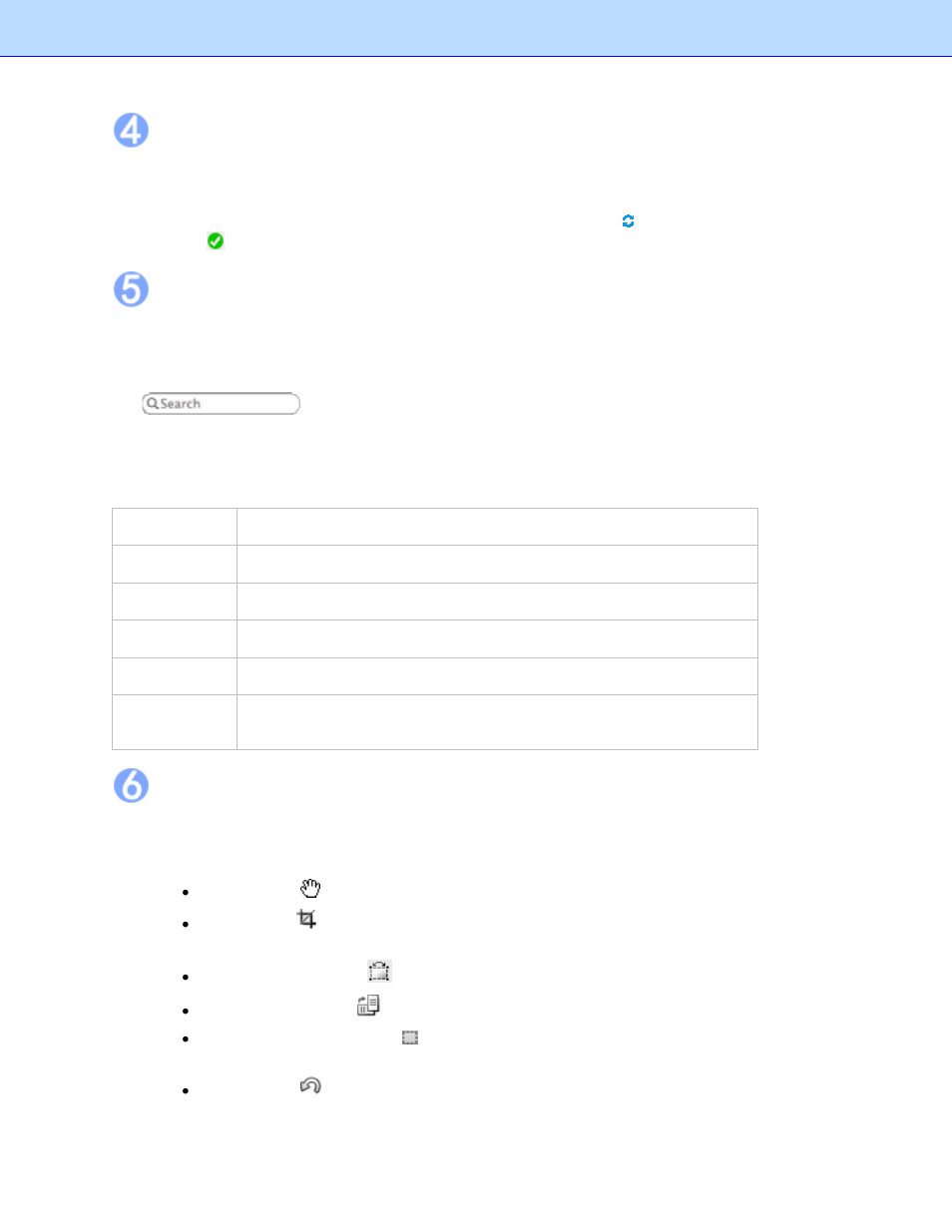 Status bar, List view, Image view | Brother BR-Receipts User Manual | Page 12 / 33