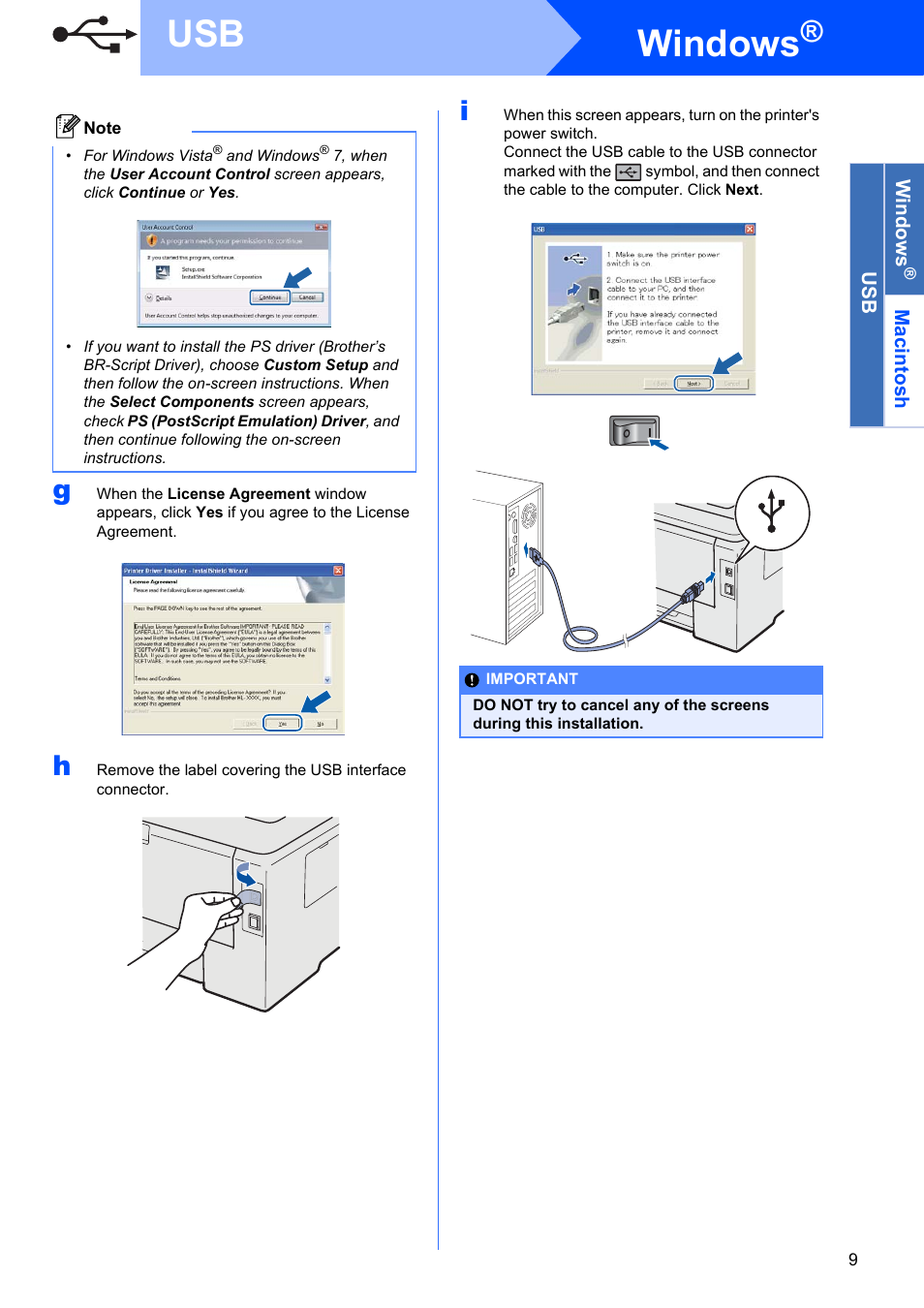 Windows | Brother HL-3075CW User Manual | Page 9 / 44