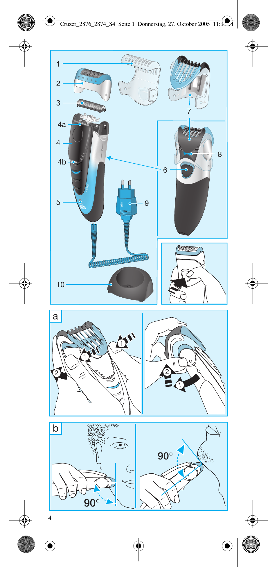 Braun 2874 Cruzer3 User Manual | Page 4 / 60