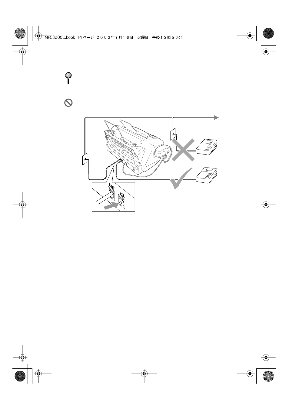 Connections, Connections -14 | Brother MFC-3200C User Manual | Page 43 / 266