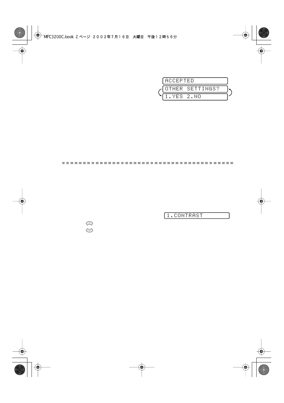 Sending faxes with multiple settings, Basic sending operations, Contrast | Sending faxes with multiple settings -2, Basic sending operations -2, Contrast -2 | Brother MFC-3200C User Manual | Page 75 / 266