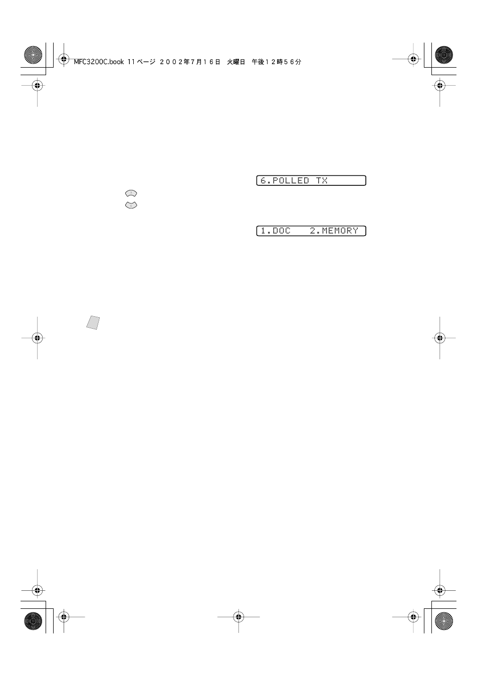 Setting up polled transmit, Not available for color faxes) -11 | Brother MFC-3200C User Manual | Page 84 / 266