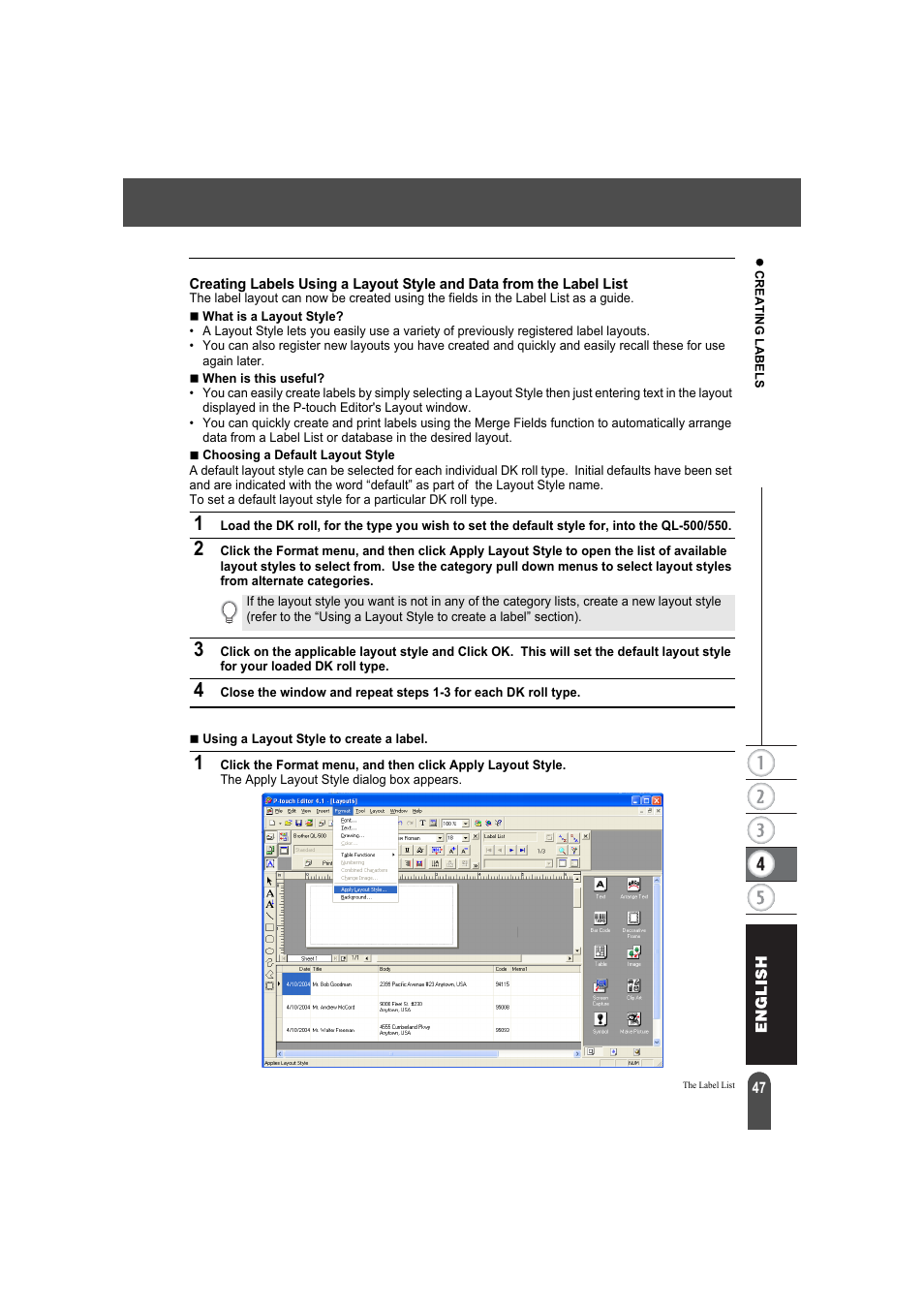 Brother QL-550 User Manual | Page 51 / 76