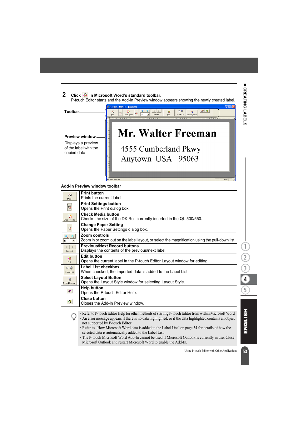 Brother QL-550 User Manual | Page 57 / 76