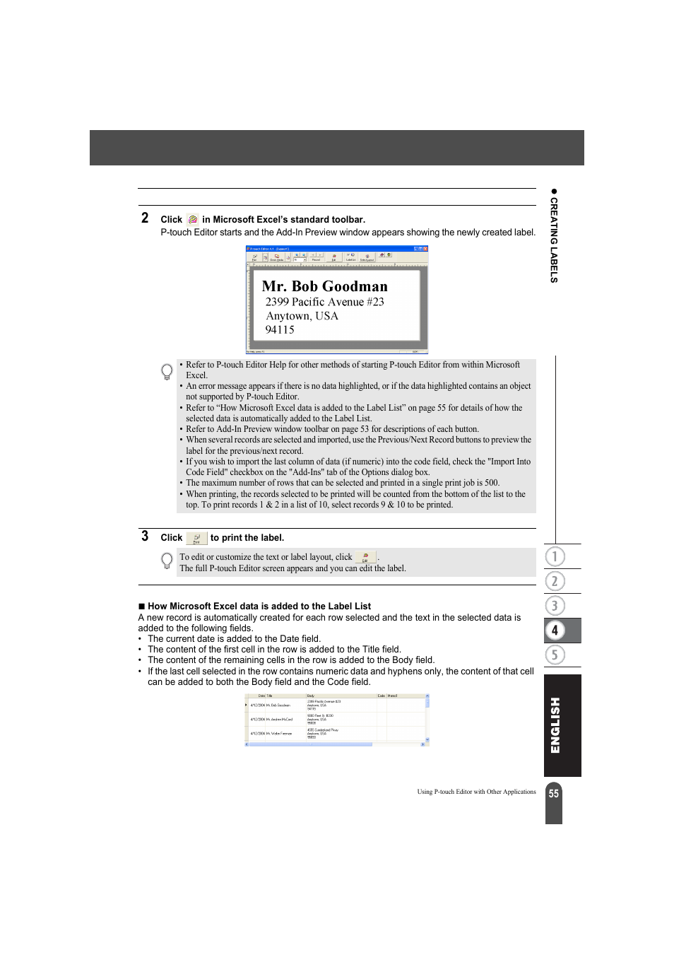 Brother QL-550 User Manual | Page 59 / 76