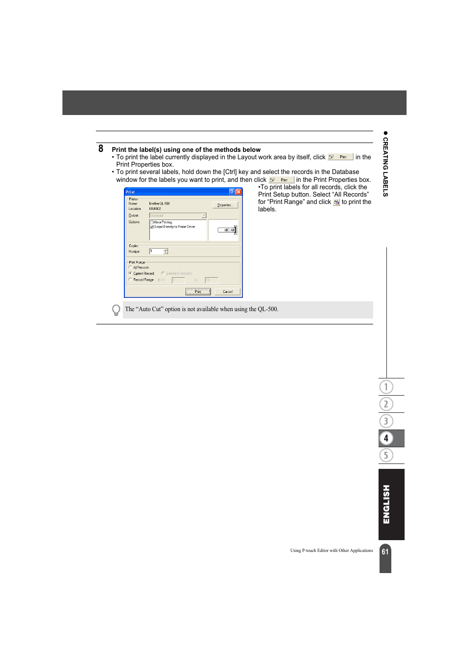 Brother QL-550 User Manual | Page 65 / 76