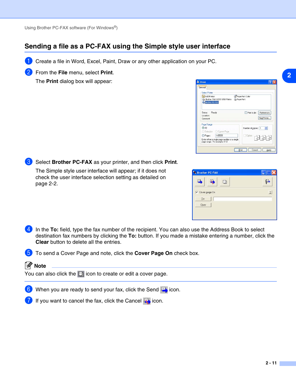 Brother IntelliFax-2820 User Manual | Page 29 / 38