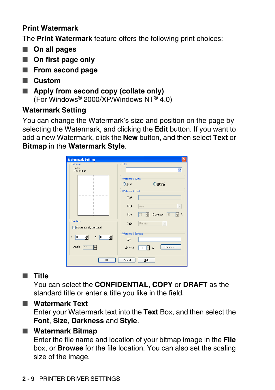 Brother MFC 8840DN User Manual | Page 34 / 178