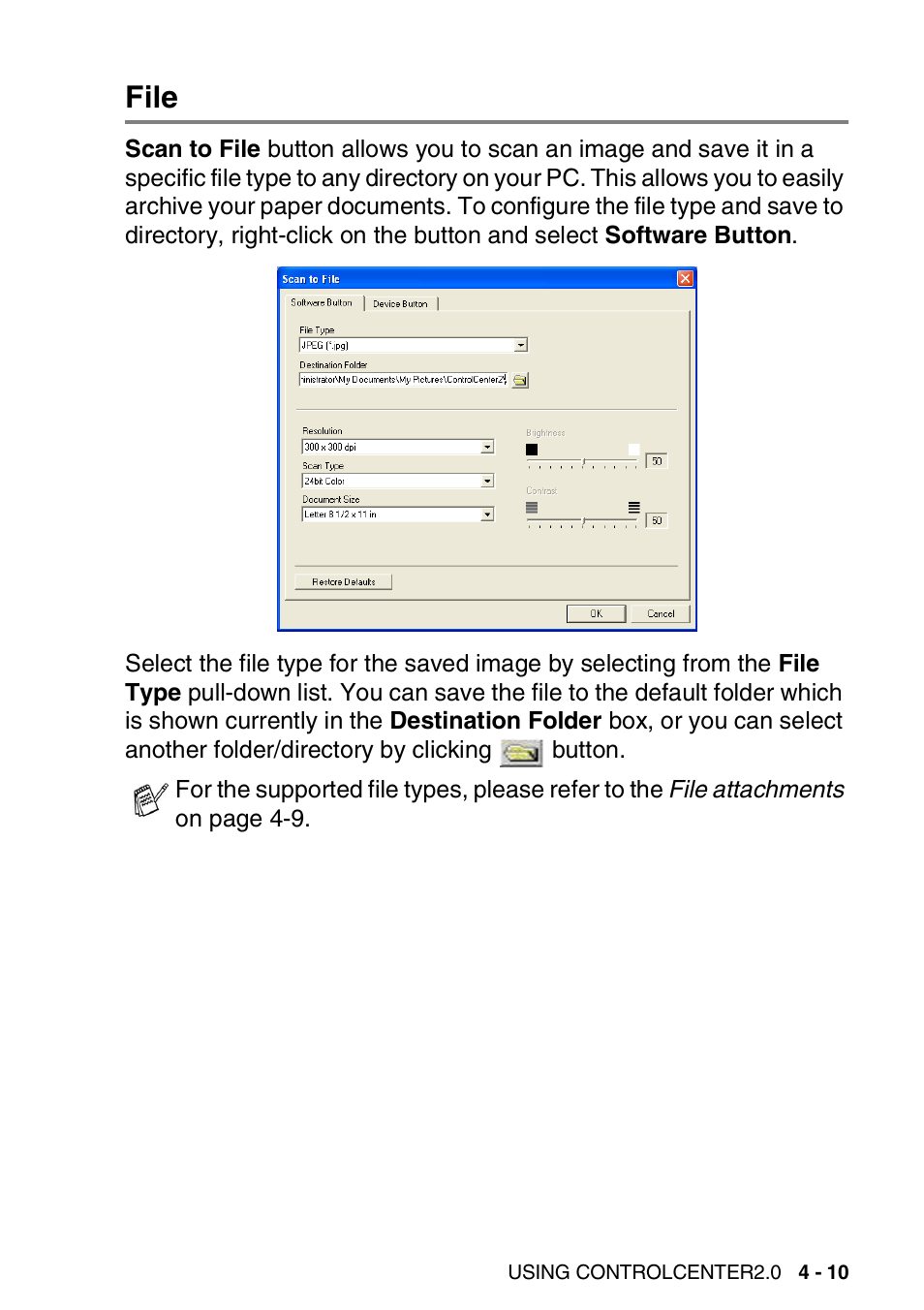 File, File -10 | Brother MFC 8840DN User Manual | Page 81 / 178