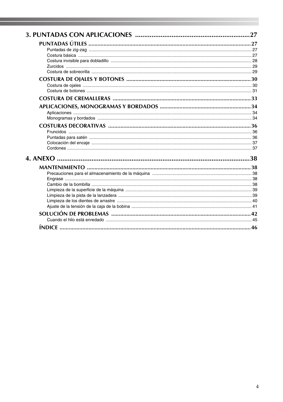 Puntadas con aplicaciones, Anexo | Brother LS2350 User Manual | Page 53 / 96