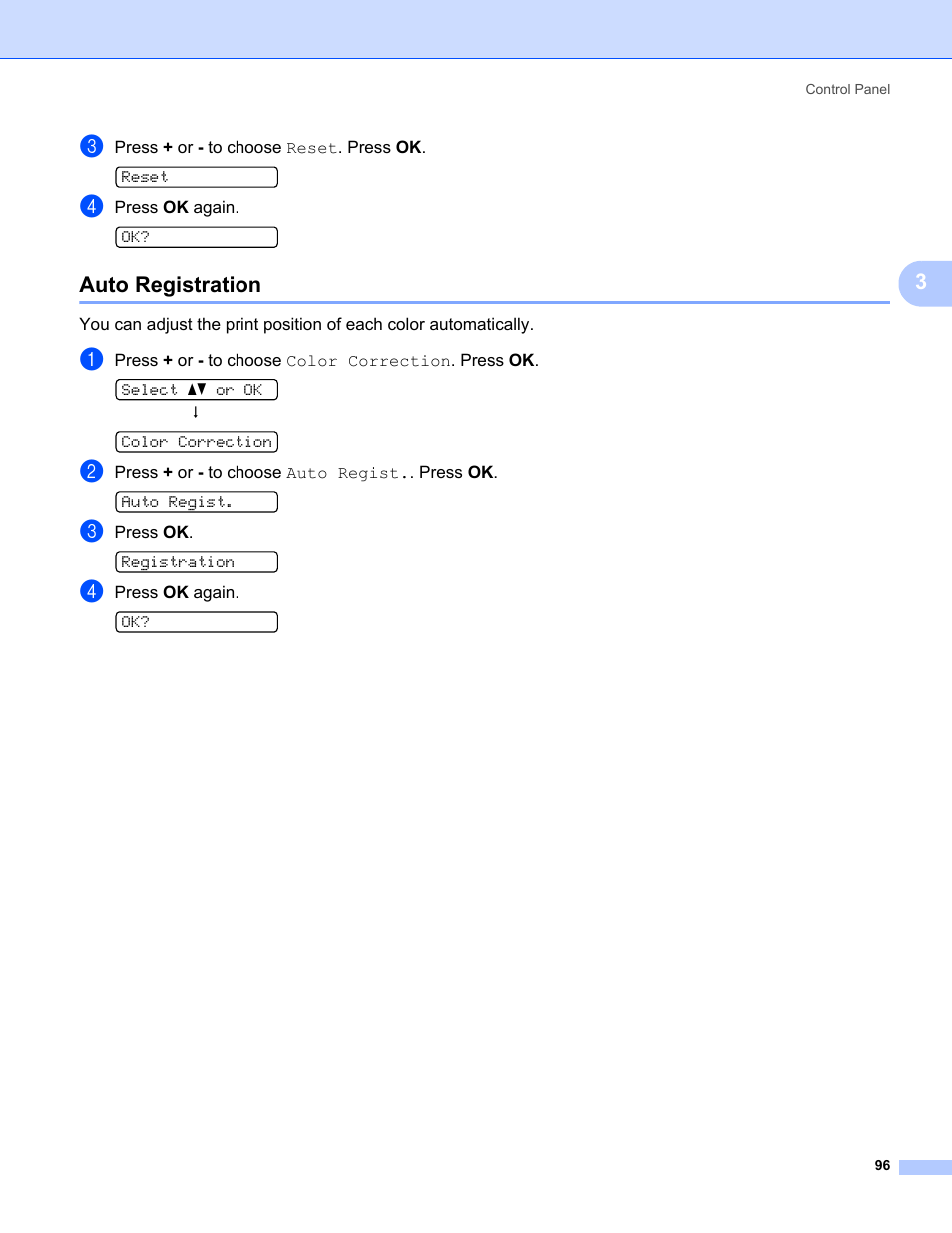 Auto registration | Brother HL-3075CW User Manual | Page 101 / 194